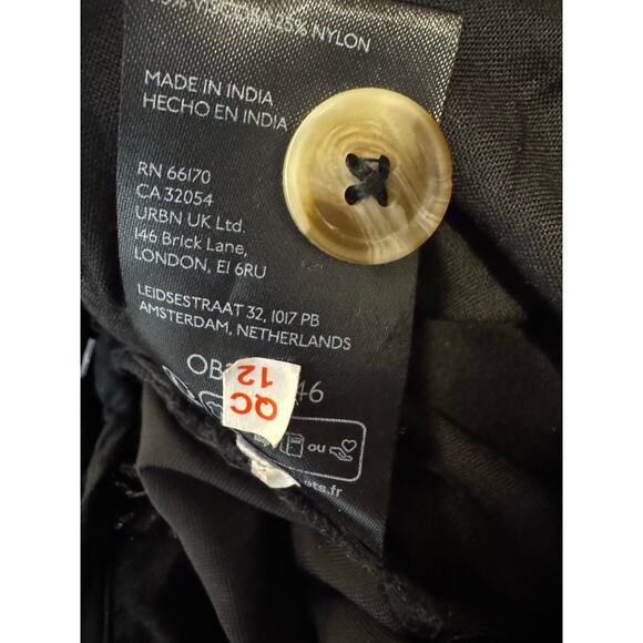 Anthropologie NWT Wide Leg Black Velvet Pants XS - Picture 11 of 11